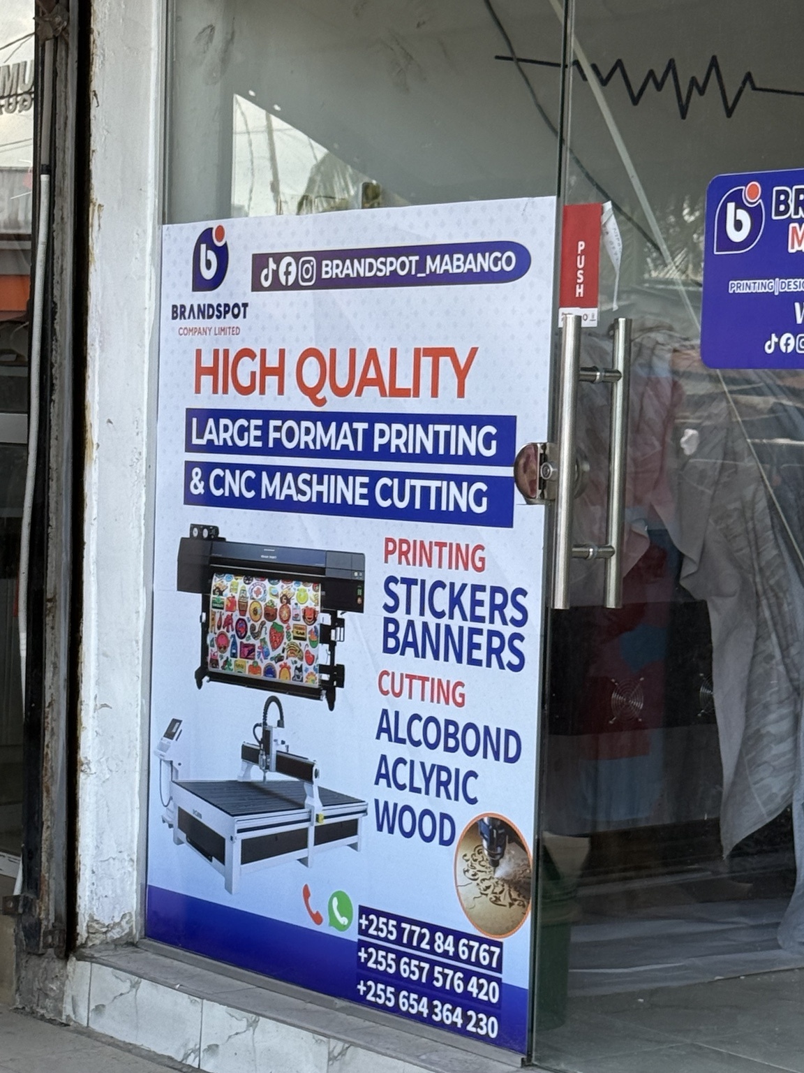 Brandspot storefront in Mabango