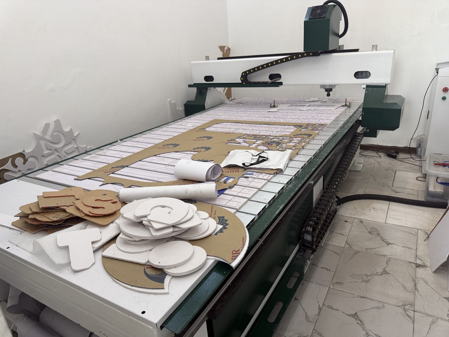Brandspot CNC cutting workshop